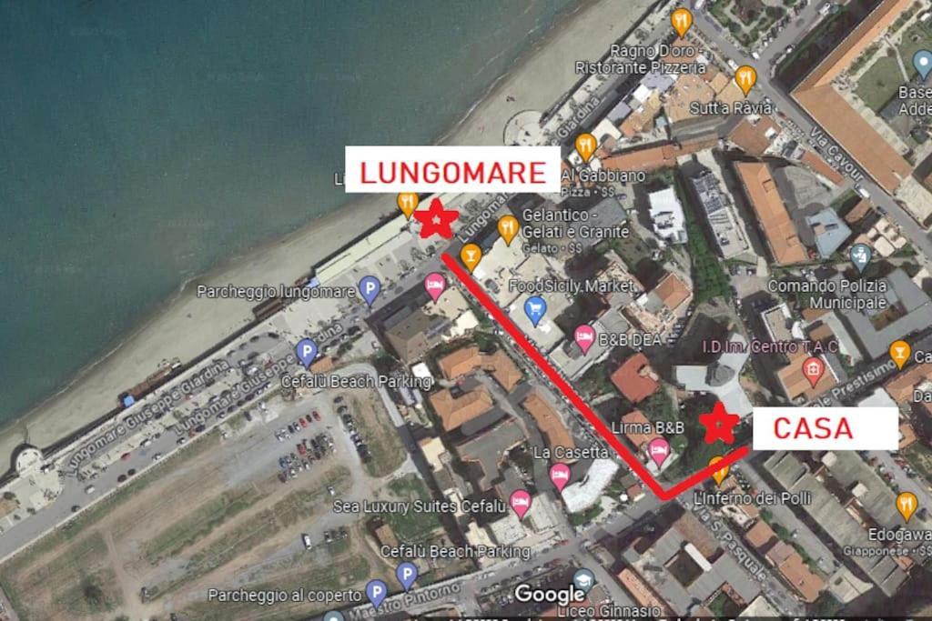 New Sea House Vicino La Spiaggia Del Lungomare Apartment Cefalu Ngoại thất bức ảnh